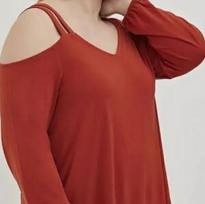 Torrid Double Strap Cold Shoulder Top